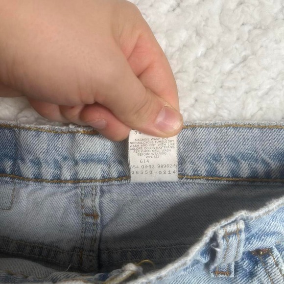 Vintage Levi's 550 orange tab men's light wash jorts baggy skater - Picture 5 of 8